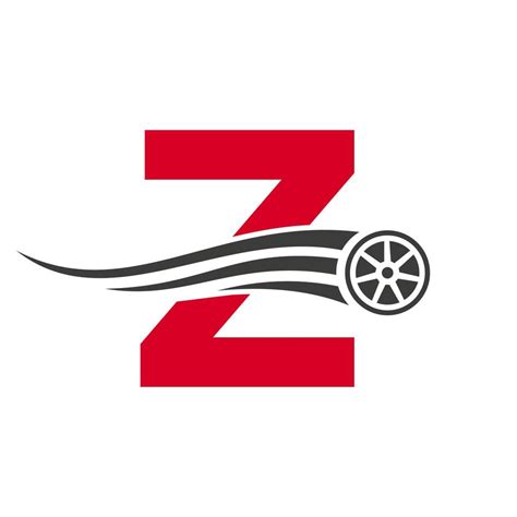 Sport Car Letter Z Automotive Car Repair Logo Design Concept With ...