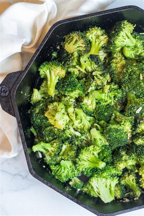 Easy 10 Minute Garlic Broccoli Served From Scratch