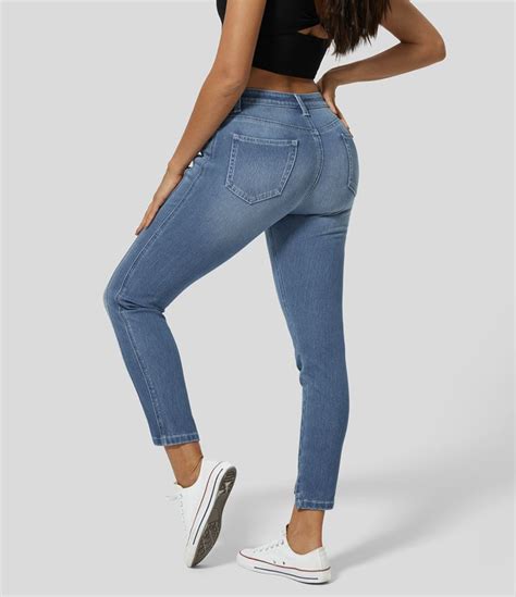 Damen Halara Flex Skinny Jeans Aus Elastischem Denim Im Pocket Style