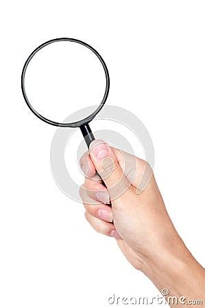 Magnifying Glass In Hand Royalty Free Stock Photography Cartoondealer