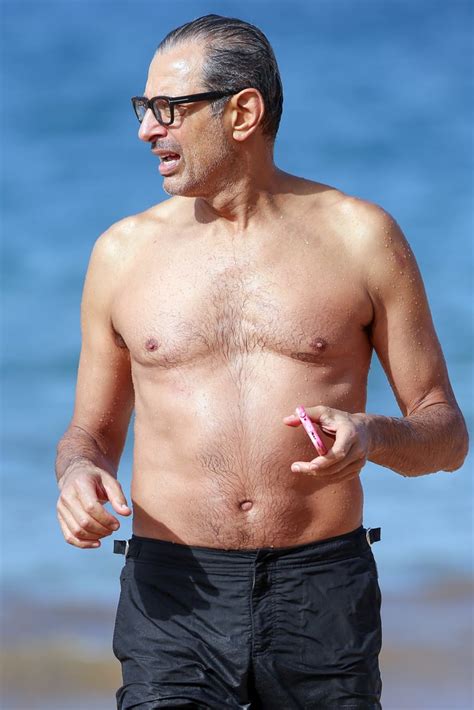 Jeff Goldblum Shirtless In Hawaii Pictures December 2016 Popsugar