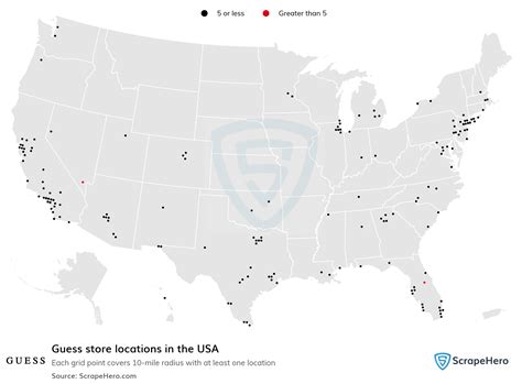 List of all Guess store locations in the USA - ScrapeHero Data Store