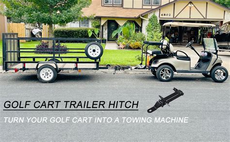 Golf Cart Trailer Hitch Fit For Backseat Footrest Club Car Ezgo Yamaha By Elitewill