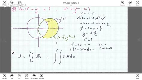 Double Integrals In Polar Coordinates To Find Area Between 2 Circles