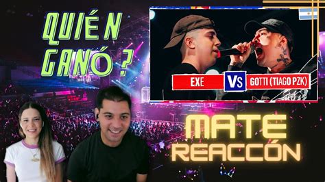 MATE REACCIÓN a EXE vs GOTTI TIAGO PZK Cuartos B A Red Bull 2024