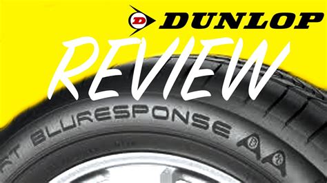 Honest Dunlop Sport Bluresponse Tyre Review YouTube