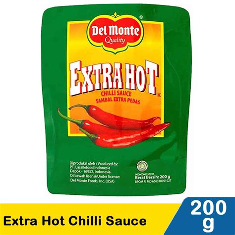 Jual Del Monte Saus Sambal Extra Hot Chilli Sauce G Shopee Indonesia