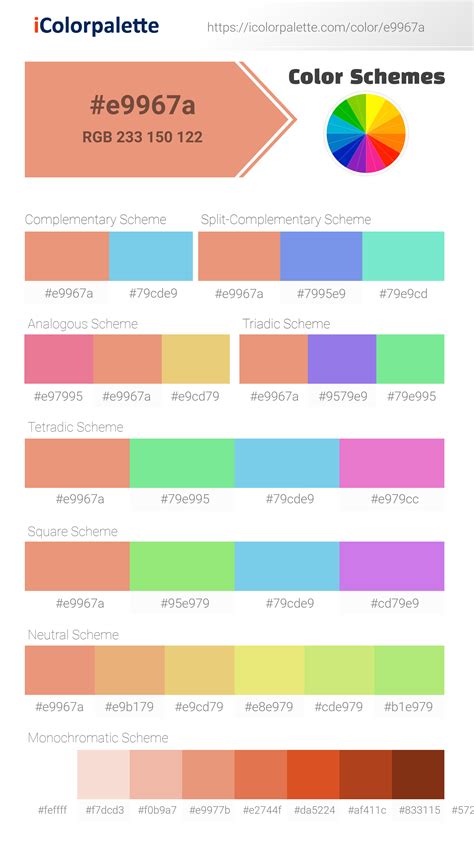 Dark Salmon Information Hsl Rgb Pantone