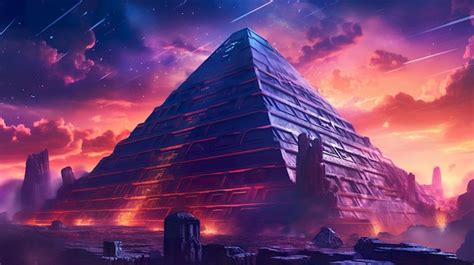 Premium AI Image | Ancient Babylonian civilization with ziggurats and ai generate