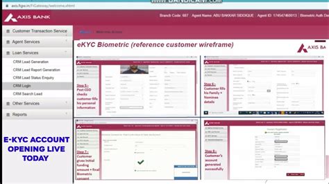 Csc Axis Bank Bc E Kyc Account Opening Live Csc Axis Bank Bc New