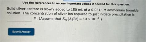 Solved When 25 0 Ml Of A 5 83×10−4m Calcium Acetate Solution