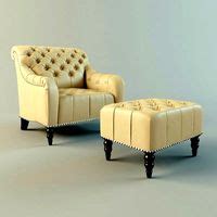 Metal Frame Tufted Leather Chair By West Elm D Models