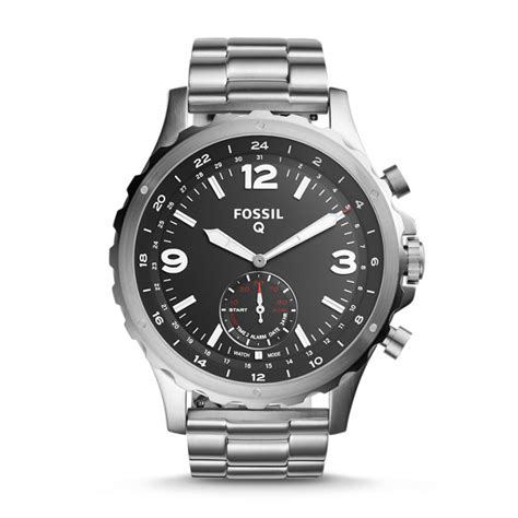 Hybrid Smartwatch Q Nate Stainless Steel Fossil