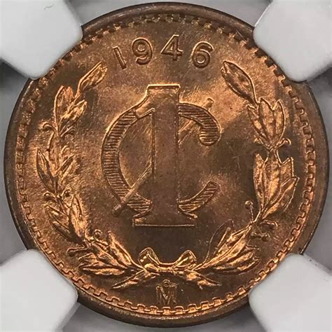 Mo Mexico Bronze Centavo Ngc Ms Rd Old Pueblo Coin