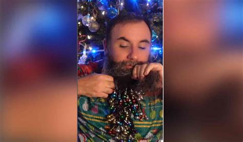 Man Decks Up His Beard To Resemble A Christmas Tree Breaks Guinness World Records Telangana Today