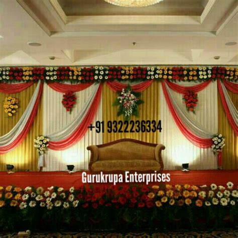 Wedding Stage Backdrop Curtain at best price in Mumbai by Gurukrupa ...