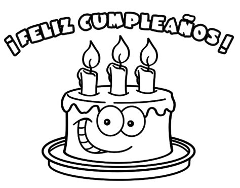54 Tarjetas De Feliz Cumpleaños Para Pintar Y Regalar Colorear Imágenes