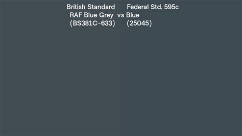 British Standard Raf Blue Grey Bs C Vs Federal Std C Blue