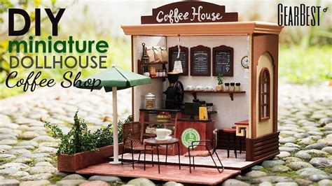 Diy Dollhouse Kit Miniature Coffee Shop Dollhouse Kits Doll House