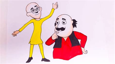 How To Draw Motu Patlu Step By Step Motu Patlu Drawing Pencil