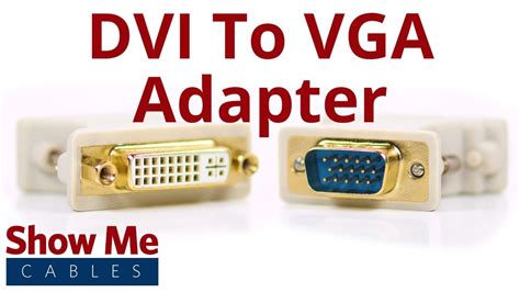 Dvi I Female To Hd15 Vga Male Adapter 2906 Youtube