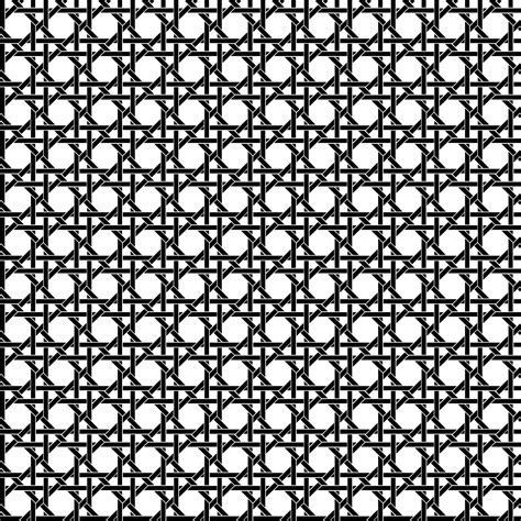 Motif De Tissage De Cannage Vectoriel Noir Blanc Sans Couture