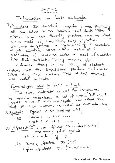 Introduction To Finite Automata Theory Of Computation Studocu