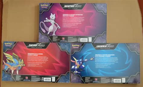 Greninja Zacian Mewtwo V Union Special Collection Box Pokemon Tcg New