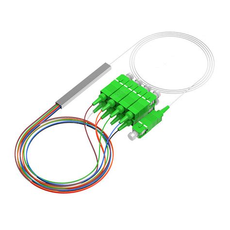 Ftth X Gpon Fiber Optic Plc Splitter With Sc Apc Connectors