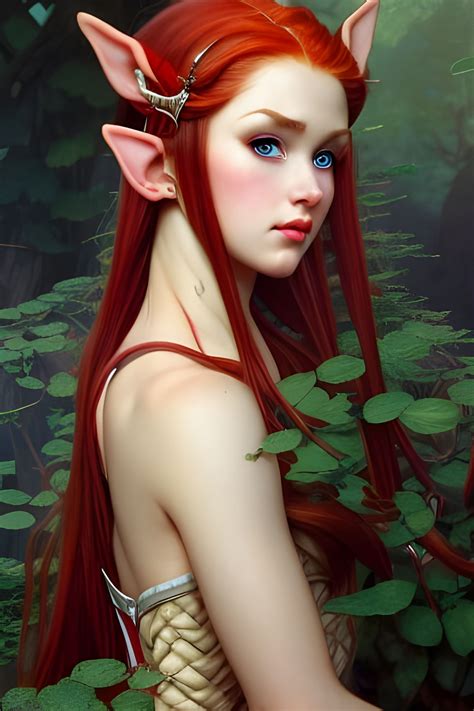 Elf Girl With Red Hair Ai Generated Artwork Nightcafe Creator