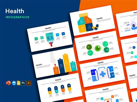 Health Infographics Powerpoint Template PPTX Keynote - Etsy