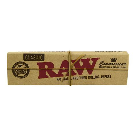 Raw Classic Papers King Size Slim Connoisseur Ks Tips Cannath Que