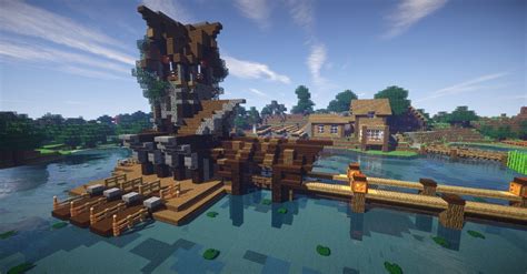 fishing house Minecraft Map