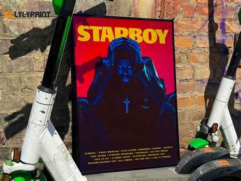 The Weeknd "Starboy" Album Cover Poster #fac - lylyprint.com