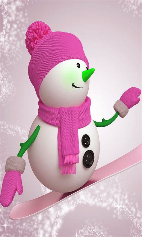 Snow Man Snowman Holiday HD Phone Wallpaper Peakpx