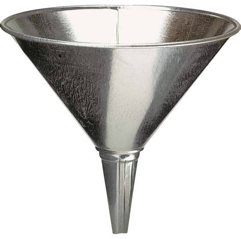 Plews Steel Funnel Galvanized Qt Traditional Specialty