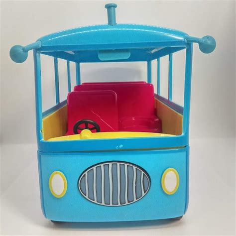 Peppa Pig Talking School Bus w Removable Top Blue Toy Bus 2003 Jazwares ...