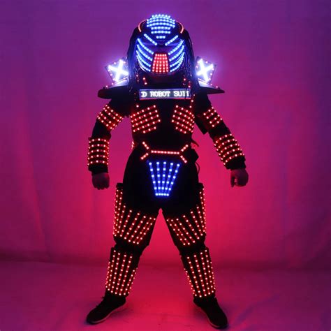 Led Costume Led Clothing Light Suits Led Robot Suits Luminous Costume