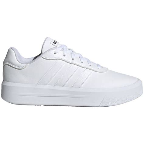 Adidas White Court Platform Shoe Womens Skateboarding Gv9000