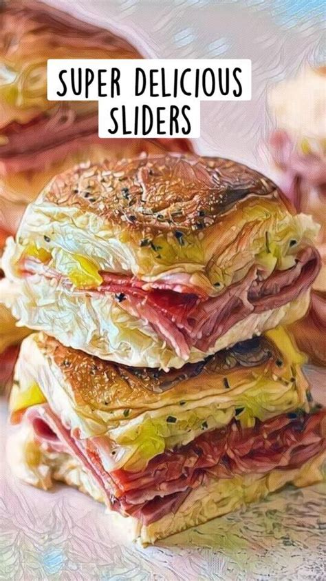 Super Delicious Sliders | Fun easy recipes, Best food ever, Homemade recipes