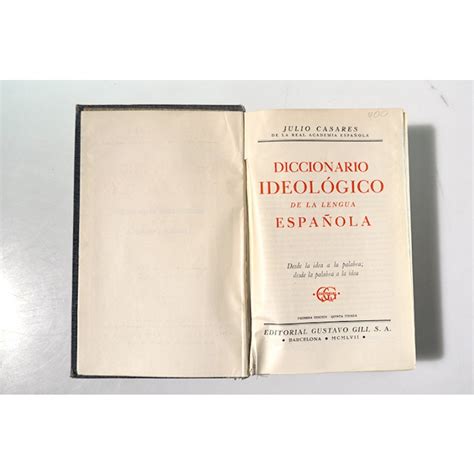 Diccionario ideológico de la lengua española