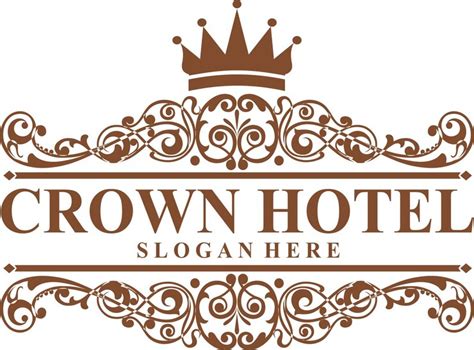 Premium Vector | Crown hotel logo in vector