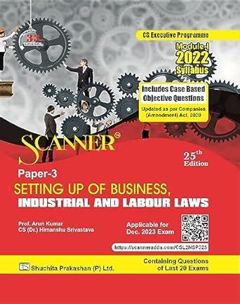 Scanner CS Executive Programme Module I 2022 Syllabus Paper 3