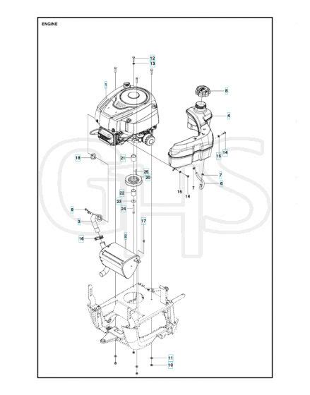 Husqvarna R 120C Engine GHS