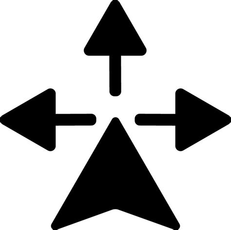 Gps Sign With Navigation Arrows In Black And White Color 25032022