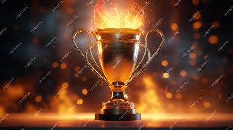 premium ai image gold trophy amazing hd wallpaper kk