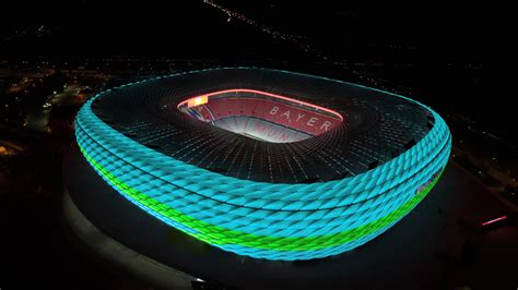 Special Illumination Of The Allianz Arena During UEFA EURO 2020