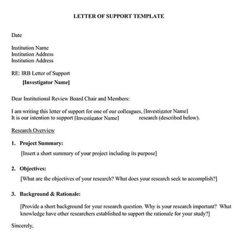 30 Examples Of Letter Of Support How To Write Tips