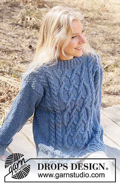 Ravelry Blue Diamond Pattern By Drops Design