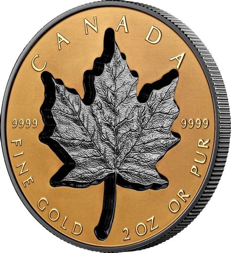 Canada Super Incuse Gold Maple Leaf Oz Pure Gold Coin